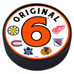 Mustang Puk NHL ROUND Textured Hockey Puck - Original 6