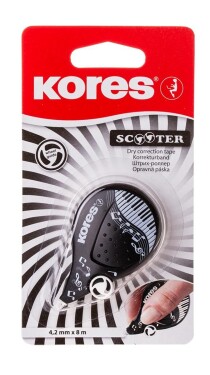 Kores SCOOTER BLACK WHITE, mix 4,2 mm x 8 m