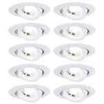 Paulmann 92907 Whirl LED vestavné svítidlo, LED, pevně vestavěné LED, 4.9 W, hliník (kartáčovaný), saténová, sada 3 ks