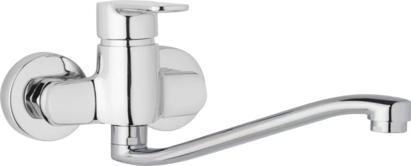 JB Sanitary Nástěnná dřezová a umyvadlová baterie MIRAM, rozteč 100 mm, S ramínko 300 mm M10 30 40