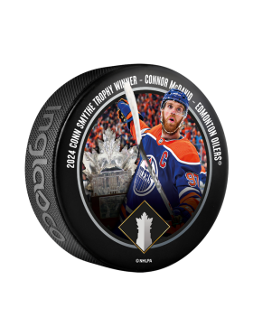 Fanatics Puk Edmonton Oilers 2024 Conn Smythe Trophy Connor McDavid Edmonton Oilers Souvenir Collectors Puck