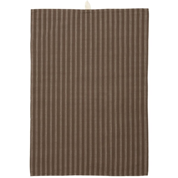 IB LAURSEN Utěrka Ernst Dark Brown, hnědá barva, textil