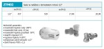 NOVASERVIS - Sada na radiatory s termostatem rohová 1/2" ZTM02