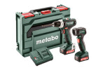 Metabo POWERMAXX BS 12 SET / Aku Vrtací šroubovák / 12V / 10mm sklíčidlo / 1400 ot-min / 2x 2Ah akumulátor (601036900)