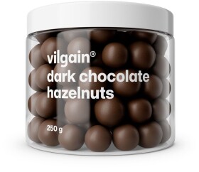 Vilgain Lískové ořechy v čokoládě – 3× hořká čokoláda 250 g