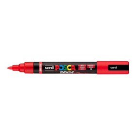 Uni Posca PC-5BR 1-4 mm štětcový hrot červená 15