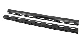 Lanberg Vertikální organizér kabelů 37U černý / Organizér kabelů / 19" rack / 2 ks / šířka 800 mm (AK-1209-B)