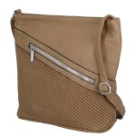 Trendy dámská crossbody kabelka Suli, hnědá