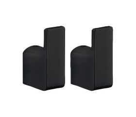 Gedy - PIRENEI háček, balení 2 ks, černá mat PI2714