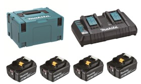 Sada akumulátorů Makita LXT 18V/6Ah BL1860B s dvojnabíječkou 198091-4