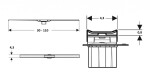 GEBERIT - CleanLine Sprchový žlab 30-110 cm, leštěná/kartáčovaná ocel 154.461.KS.1