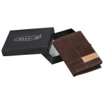 Stylová kožená pánská peněženka Bellugio Trewiss, hnědá