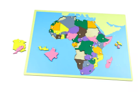 Moyo Montessori Moyo Montessori Puzzle - mapa Afrika - bez rámečku