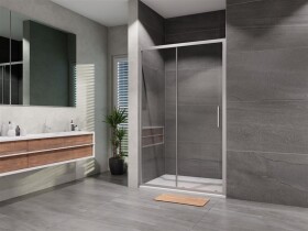 Lansanit - Sprchové dveře posuvné Vati 1200, chrom, matné sklo LAN03050