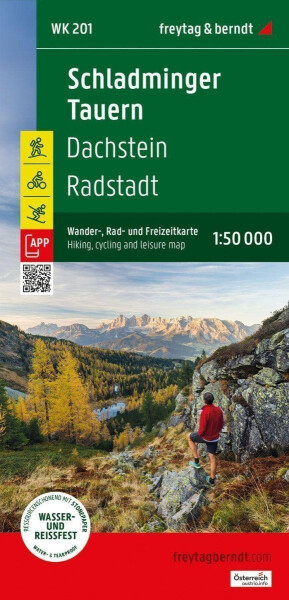 Schladminger Tauern - Radstadt - Dachstein 1:50 000 / turistická mapa