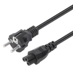 Manhattan napájecí kabel CEE7/7 - IEC C5 černý / Napájecí kabel / 3 m / 250 V (356602)