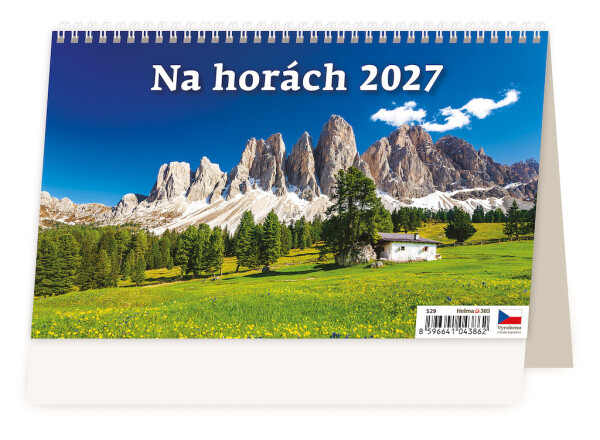Stolní kalendář 2027 Helma Na horách – 14denní