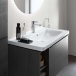 DURAVIT - D-Neo Nábytkové umyvadlo 80x48 cm, 1 otvor pro baterii vpravo, bílá 2370800000