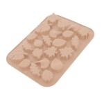 Silikonová forma na čokoládu béžová Orion Listy (na 22 ks) 3 x 17,5 cm