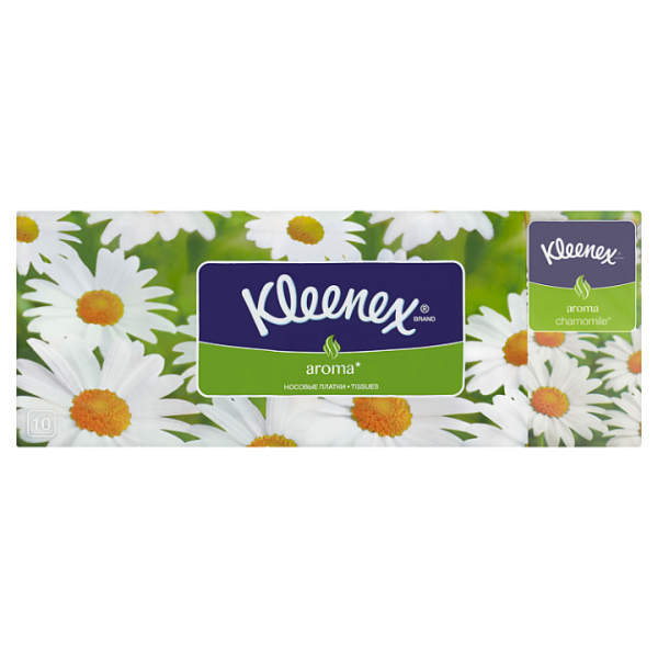 Kleenex Camomile papírové kapesníčky 3-vrstvé 10 x 10 ks