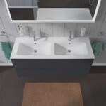 DURAVIT - L-Cube Umyvadlová skříňka 55x129x48 cm, 4 zásuvky, grafit mat LC625904949