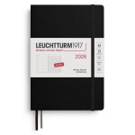 Weekly Planner & Notebook 2026 Medium (A5) Black