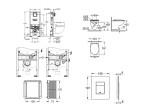 GROHE - Rapid SLX Set předstěnové instalace, klozetu, sedátka SoftClose a tlačítka Skate Cosmopolitan, Moon White SANI11BB3103