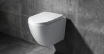 REA - Závěsná WC mísa včetně sedátka RIMLESS Carlo Mini Basic bílá REA-C6200
