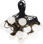 STAR TRADING Venkovní světelný řetěz Circus Small Opal – 20 LED žárovek, bílá barva, plast