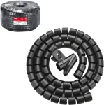 Unitek organizátor kabelů černý / Spirála / 10 m / 22 mm (OT1102ABK03-10M)
