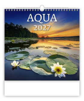 Kalendář nástěnný 2027 - Aqua