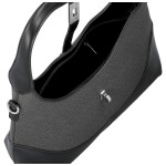 Trendy dámská koženková kabelka do ruky Lussy, černá