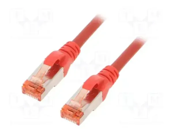 Digitus červený / Patch kabel / Cat6 / S/FTP / 0,5 m / 2x RJ-45 / AWG 27/7 (DK-1644-005/R)