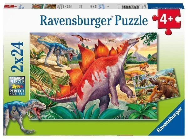Puzzle Svět dinosaurů 2x24 dílků