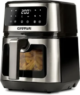 G3Ferrari G10171 černá / Horkovzdušná fritéza / 1200 W / 5 l / 80-200 °C / 8 programů (8056095879825)