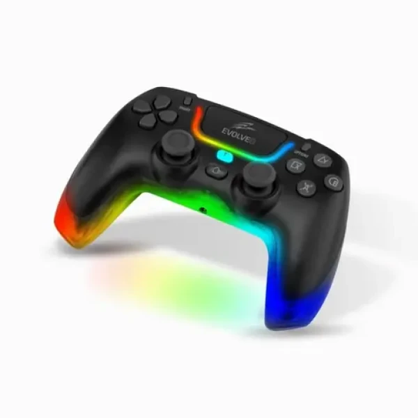 EVOLVEO Ptero2 černá / bezdrátový drátový gamepad pro PC PS3/4/5 iOS Android Switch (PTERO2-BK)