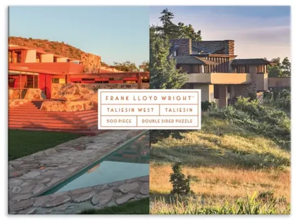GALISON Oboustranné puzzle Frank Lloyd Wright: Taliesin a Taliesin West