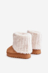 Dětské Kotníkové Sněhule S Kožešinou Camel Crisie 19