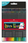 Faber-Castell Faber-Castell, 116450, Black Edition, Supersoft, sada ergonometrických pastelek s černým lakováním, 50 ks