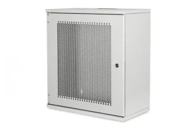 DIGITUS SOHO 12U šedá 595x540x400 mm / Nástěnný rozvaděč / 19" / neskládaný / uzamykatelný (DN-19-12U-S-PD)