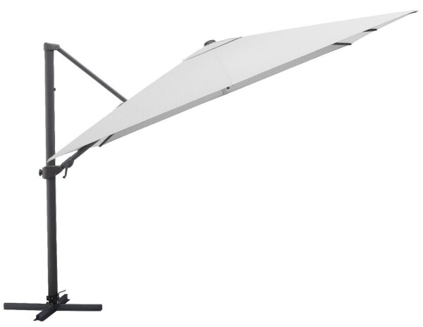 Slunečník KETTLER EASY TURN 300x300 cm - matný antracit/světle šedý - voděodolný