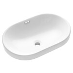 INVENA - Umyvadlo na desku NIKE 60 cm oval CE-28-060-W
