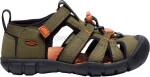 Dětské sandály Keen Seacamp II CNX children dark olive/gold flame Velikost: 30