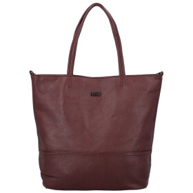 Trendy dámská koženková kabelka Lisabeth, tmavě červená