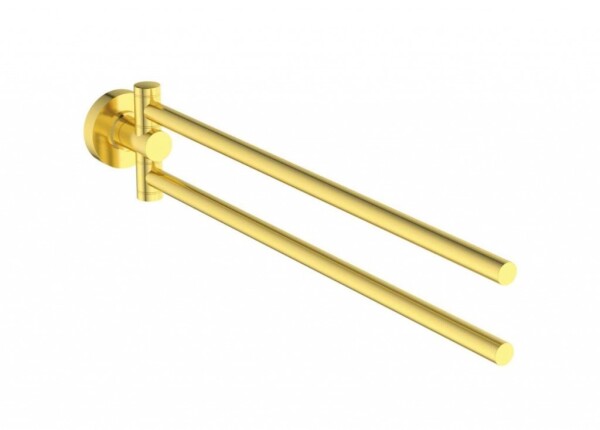 IDEAL STANDARD - IOM Držák ručníků, otočný, délka 37 cm, kartáčované zlato A9131A2
