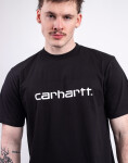 Tričko Carhartt WIP S/S Script T-Shirt Black/White