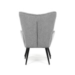 Relaxační křeslo, šedá, sametová látka, AK-303 GREY2