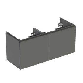 GEBERIT - Acanto Umyvadlová skříňka, 118x54x48 cm, 2 zásuvky, lávová 503.007.JK.1