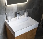 Gedy - LOUNGE dávkovač mýdla na postavení, 280 ml, mléčné sklo, chrom 545513