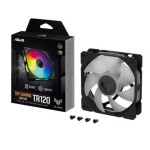 ASUS TUF GAMING TR120 ARGB černá / 120mm / Hydraulic bearing / 2000 RPM / 77.4 CFM / 29 dB (90DA0090-B09000)